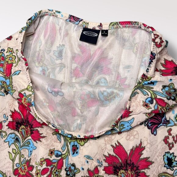 Cecilia Classics Floral Midi Skirt Y2K Boho Size Small - Picture 4 of 9